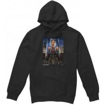 Felpa con Cappuccio Ahsoka Uomo XL Nero – Look Epico