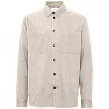 Herren Langarmhemd Solid Fidel Oatmeal