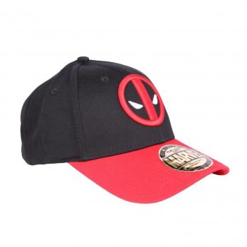 Gorra Marvel Deadpool Logo Rojo/Negro
