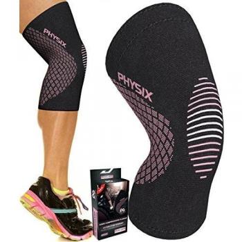 Ginocchiera Sportiva Compressione Rosa M