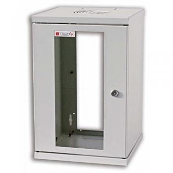 Armadio Rack a Muro 10'' di Techly Professional con 9 Compartimenti, Profondità 300 mm, Colore Grigio