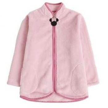 Bata de niña de manga larga de tejido calentito color rosa Minnie Chic by Pequeños Gigantes