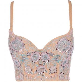 Trendy Floral Halter Bralette