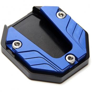Rallonge de support latéral pour moto, bleu, base anti-dérapante