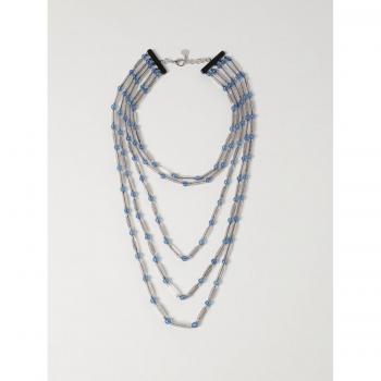 Collana in resina grigia multifilo Emporio Armani Taglia OS