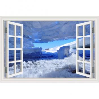 Vinyl Wallpaper 3D Winter Tree Scene