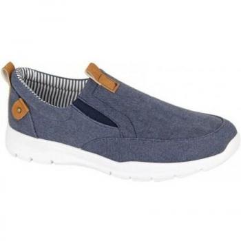 Rdek Mens’ Canvas Sneakers – Size 9 UK, Denim Blue Edition