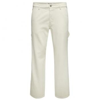 Jeans cargo crema 'ONSEdge' de Only & Sons