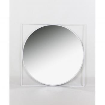 Wandspiegel DKD Home Decor 85,5 x 3 x 85,5 cm Verre Blanc Fer TU transparent