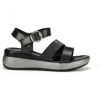 Cuña Dorking Sandalias de Lujo Negro
