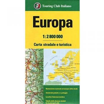 Europa 1:2.800.000. Carta stradale e turistica