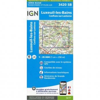Luxeuil-les-Bains.Conflans-sur-Lanterne 1:25 000