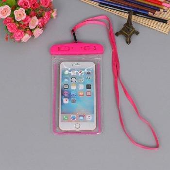 Waterproof Phone Pouch with Luminous Feature for Swimming and Skiing, Universal Case for 3.5-6 Inch Phones