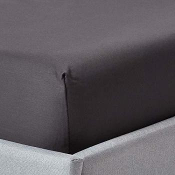 Deep Fitted Sheet in Dark Charcoal Grey Egyptian Cotton with 1000 Thread Count