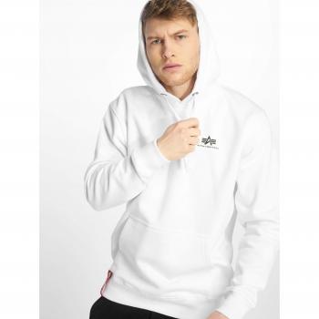 Alpha Industries Basic Small Logo Hoodie White 2XL Herren