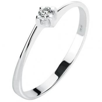 CHRIST Diamantring Damen 375er Weißgold 1 Diamant