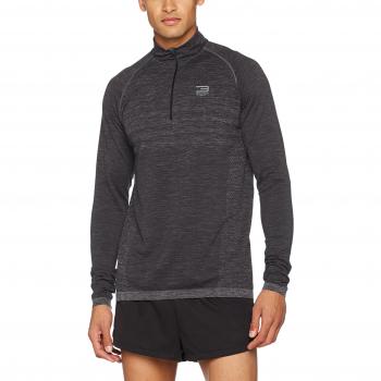 Sudadera Jack & Jones Tech Jjtmow Seamless 1/2 Zip, Jersey Deportivo para Hombre, Gris