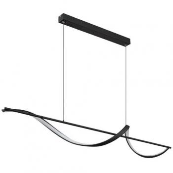 Globo di luce sospensione violino nero opaco LED
