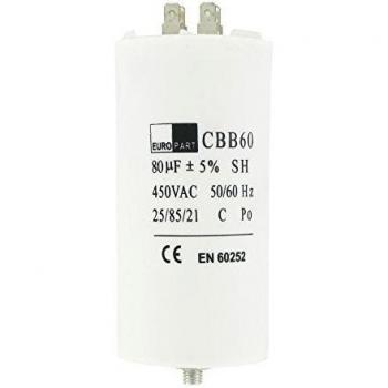 Washing Machine 450 V Capacitance Converter – 80µF/80mF – White