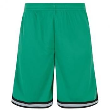 Urban Classics XL Striped Mesh Shorts in Fern Green