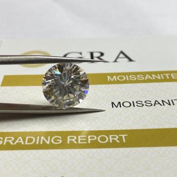 Moissanit Diamant Stein 0,7 ct 5,5 mm GH Farbe