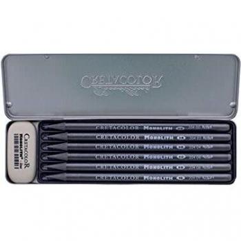 Cretacolor Monolith: Set de 7 Lápices con Goma