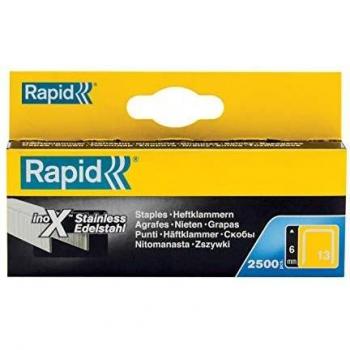 Rapid RPD136SS 13/6 6mm Stainless Steel 5m Staples (Box 2500)