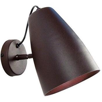 Aplique de Madera y Metal TOSEL Larsen Castaño 14.5x25 cm