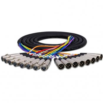 22.96'/7m 8-Channel XLR Audio Snake Cable