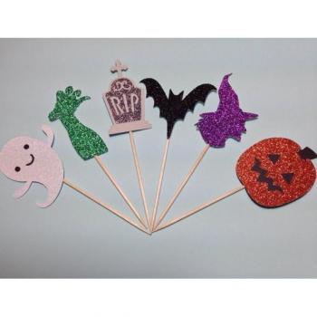 Glittery Party Cupcake Toppers
