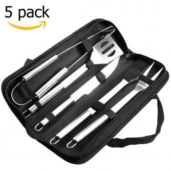 Set di attrezzi per barbecue isimsus, perfetti per grill, 5 pezzi