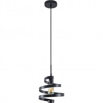 Luz colgante singular Lindby Colten, color negro