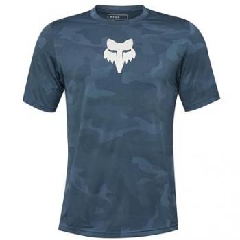 Fox Racing Radtrikot RANGER TRU DRI – Kurzarm, dunkelblau, Größe M