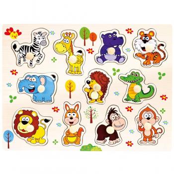 Puzzle Safari de Madera con 11 Piezas