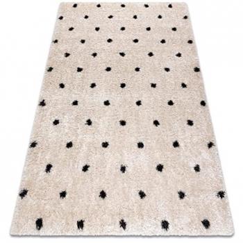 Tapis Chic 2370 Fluffy Crème/Anthracite 180x270 cm