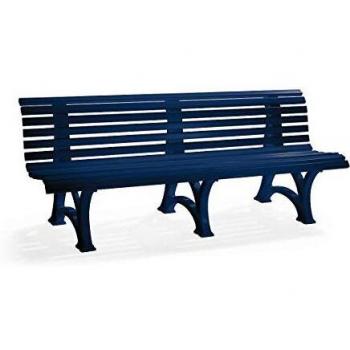 Panchina in plastica blu