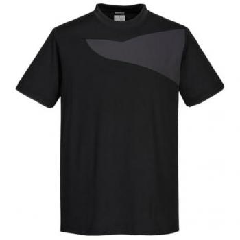 T-shirt Portwest Pw2 M/c Noir/Zoom Gris Taille XXXL