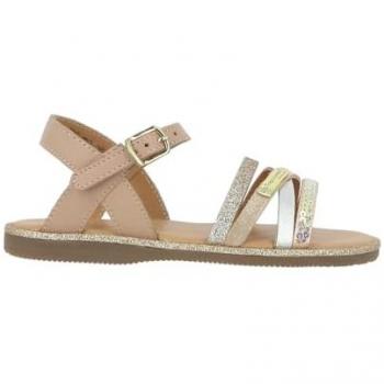 Inaya Kids Beige Leather Slides – LES TROPEZIENNES® – UK10