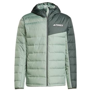 Herren‑Daunenjacke adidas Terrex Multi Light – Kapuze, XL, dunkelgrau