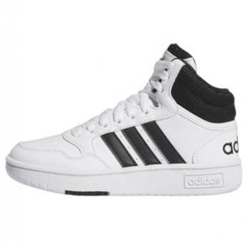 Adidas Men's Hoops 3.0 Mid – White/Black – UK 6