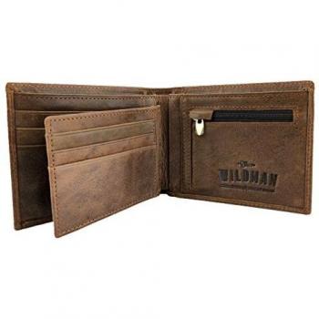 Men’s Premium Leather Wallet with Zip – 9 Card Slots, Mini Wallet, Coin Pocket