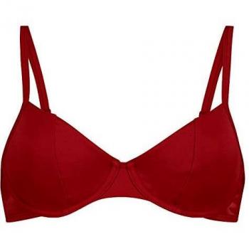 D95 bikini haut à armatures non préformés, couleur rouge, style Pagoda