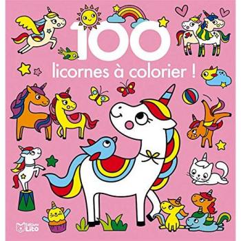 100 images à colorier licornes