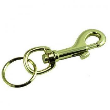 24 Pack Hipster Key Rings – 3” EB Steel with Brass Plate