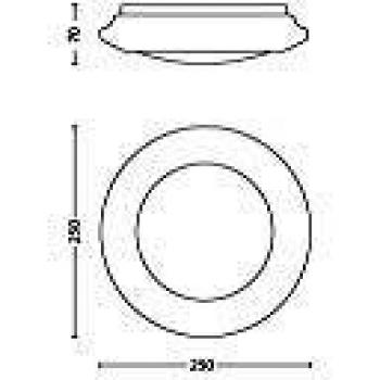 Philips myLiving Cinnabar White LED Fixture 4 x 1.5W