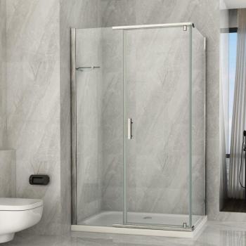 Essence Arredo Bagno: Box Doccia 2 Lati 195H 100x70 8MM Trasparente