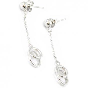 Lily Treasures – Boucles d’oreilles Crochet argenté