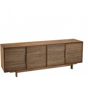 Buffet Macabane 4 portes en bois de teck recyclé