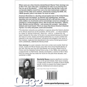 American Revolution: The Fall of Wall Street and the Rise of Barack Obama: Quarterly Essay 32