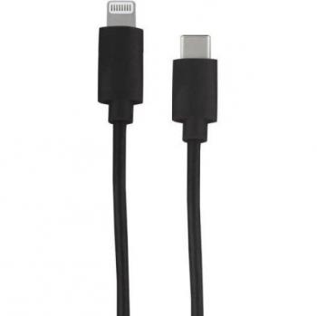 Cable iPhone 1 m Lightning‑USB-C negro
